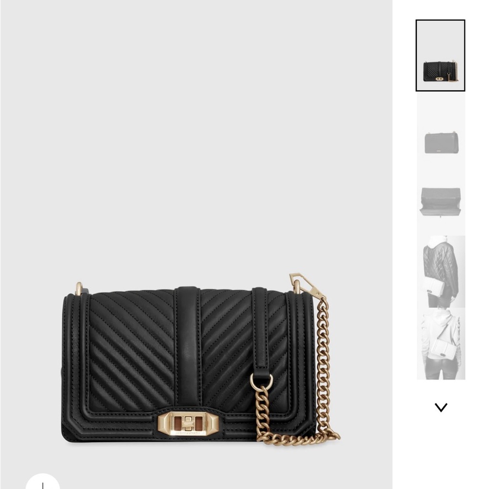Rebecca Minkoff chevron quilted love crossbody